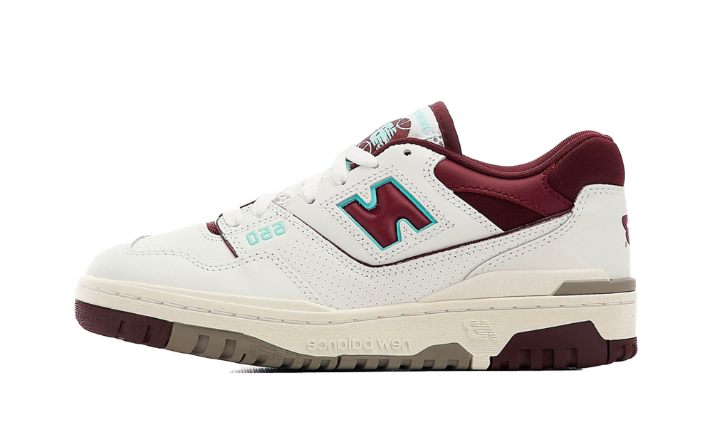 New Balance 550 White Burgundy