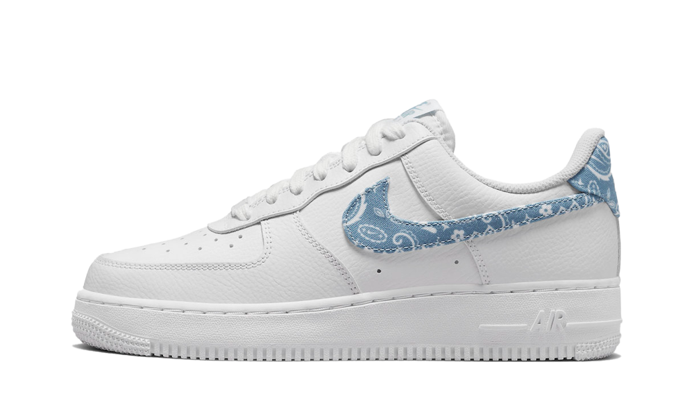 Air Force 1 Low '07 Essential White Worn Blue Paisley