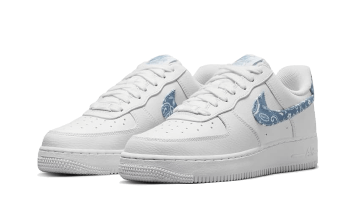 Air Force 1 Low '07 Essential White Worn Blue Paisley