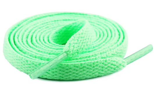 Světle zelené tkaničky