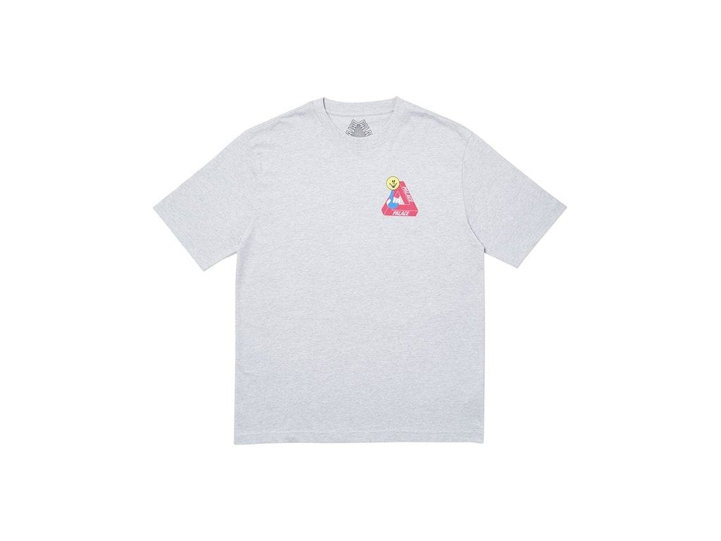 Palace Tri-Smiler T-Shirt Grey - FashstoreCZ