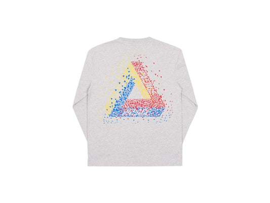 Palace Tri-Flect Longsleeve Grey Marl - FashstoreCZ