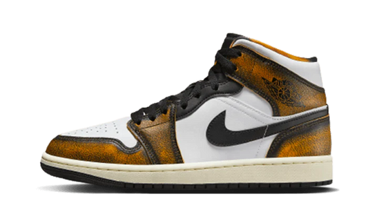 Air Jordan 1 Mid SE Orange Wear-Away