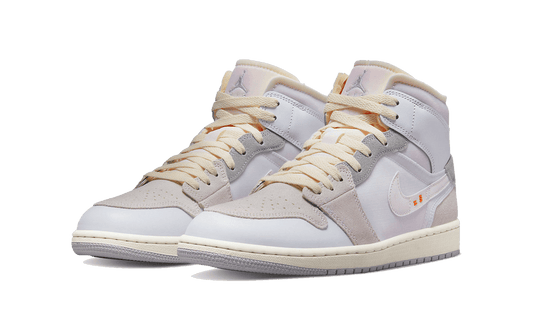 Air Jordan 1 Mid SE Craft Inside Out White Grey