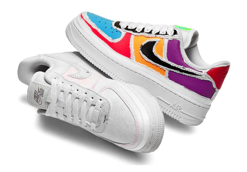 Air Force 1 LX Reveal Black Swoosh